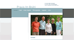 Desktop Screenshot of praxis-imbruehl.ch
